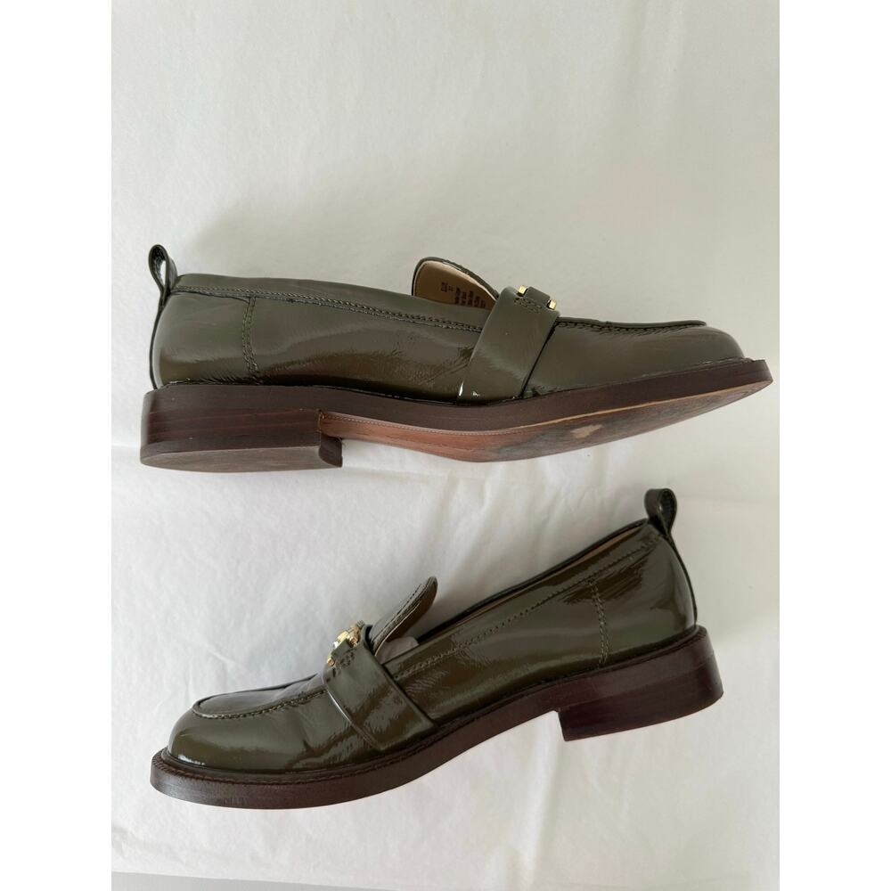 Sam Edelman Christy Patent Bit Loafers Olive Green Size 7 - Picture 9 of 15